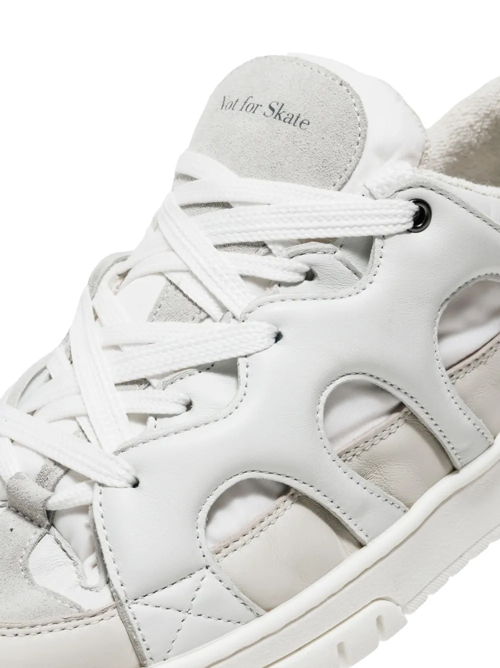 SANTHA Model 1 cut-out panelled sneakers Wit