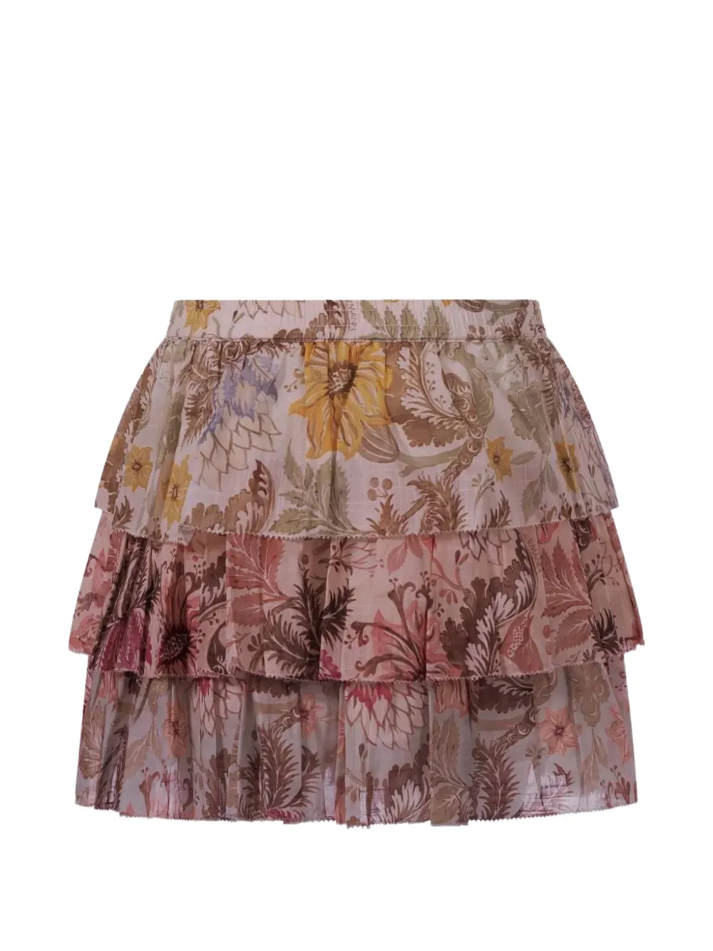 ZIMMERMANN Kids Rok met bloemenprint Beige