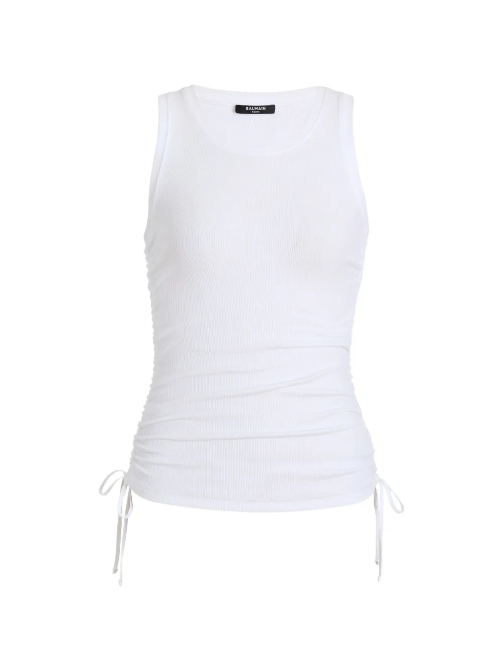 Balmain Canotta drappeggiata - Bianco