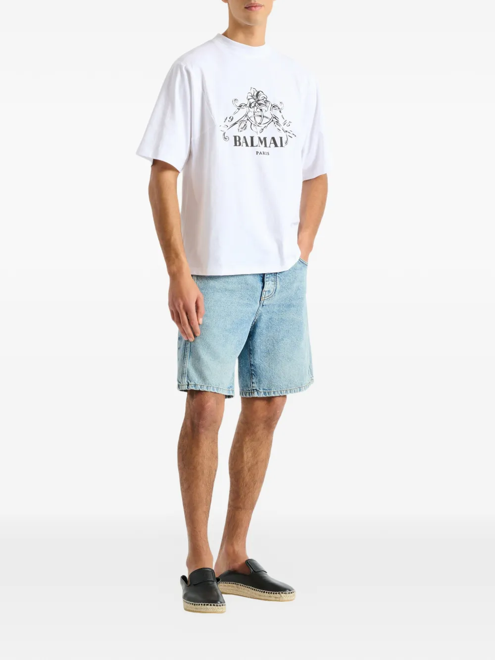 Balmain Vine T-shirt met print Wit