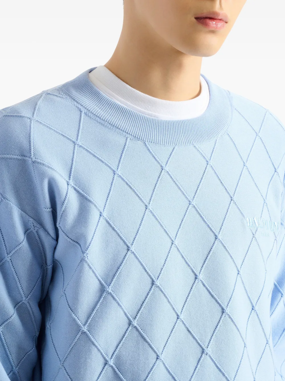Balmain Vintage gebreide trui Blauw