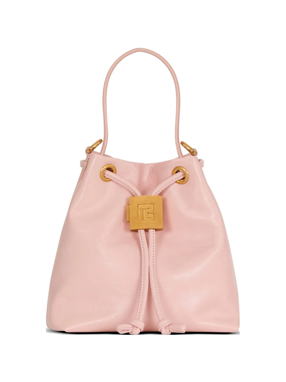 Balmain Borsa a secchiello Pulse in pelle liscia - Rosa