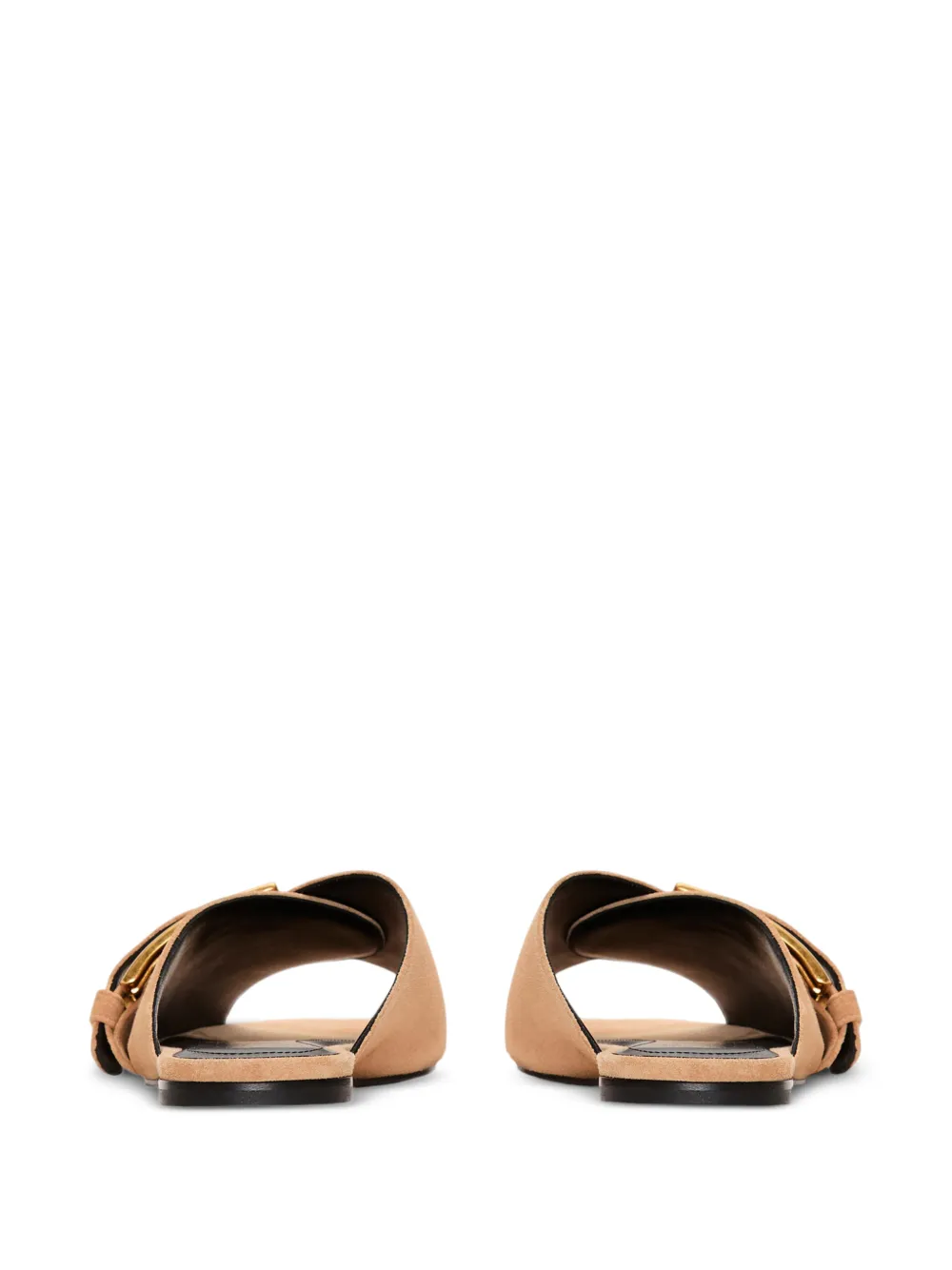  Balmain Mules Anthem Planos De Ante - Neutro 