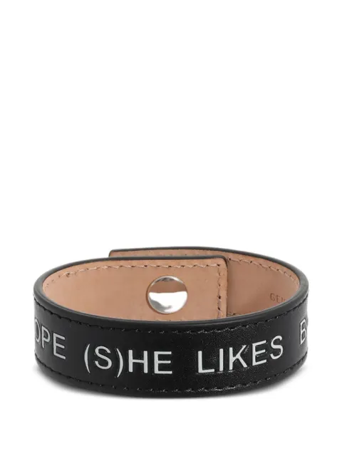 Balmain leather snap bracelet