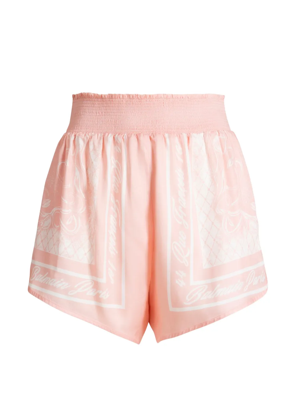 Balmain printed foulard pyjama shorts - Rosa