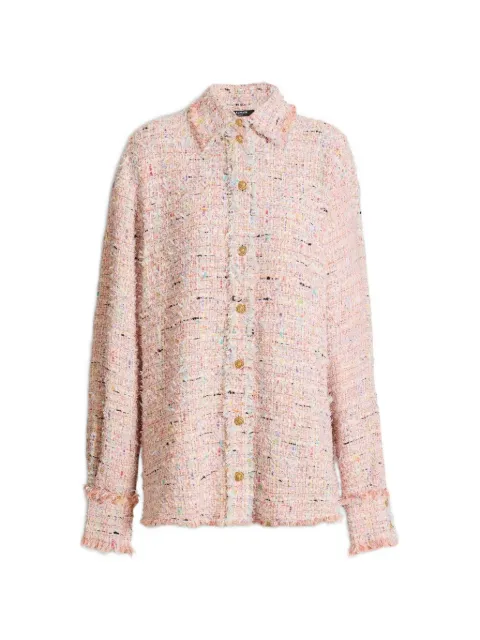 Balmain sobrecamisa de tweed
