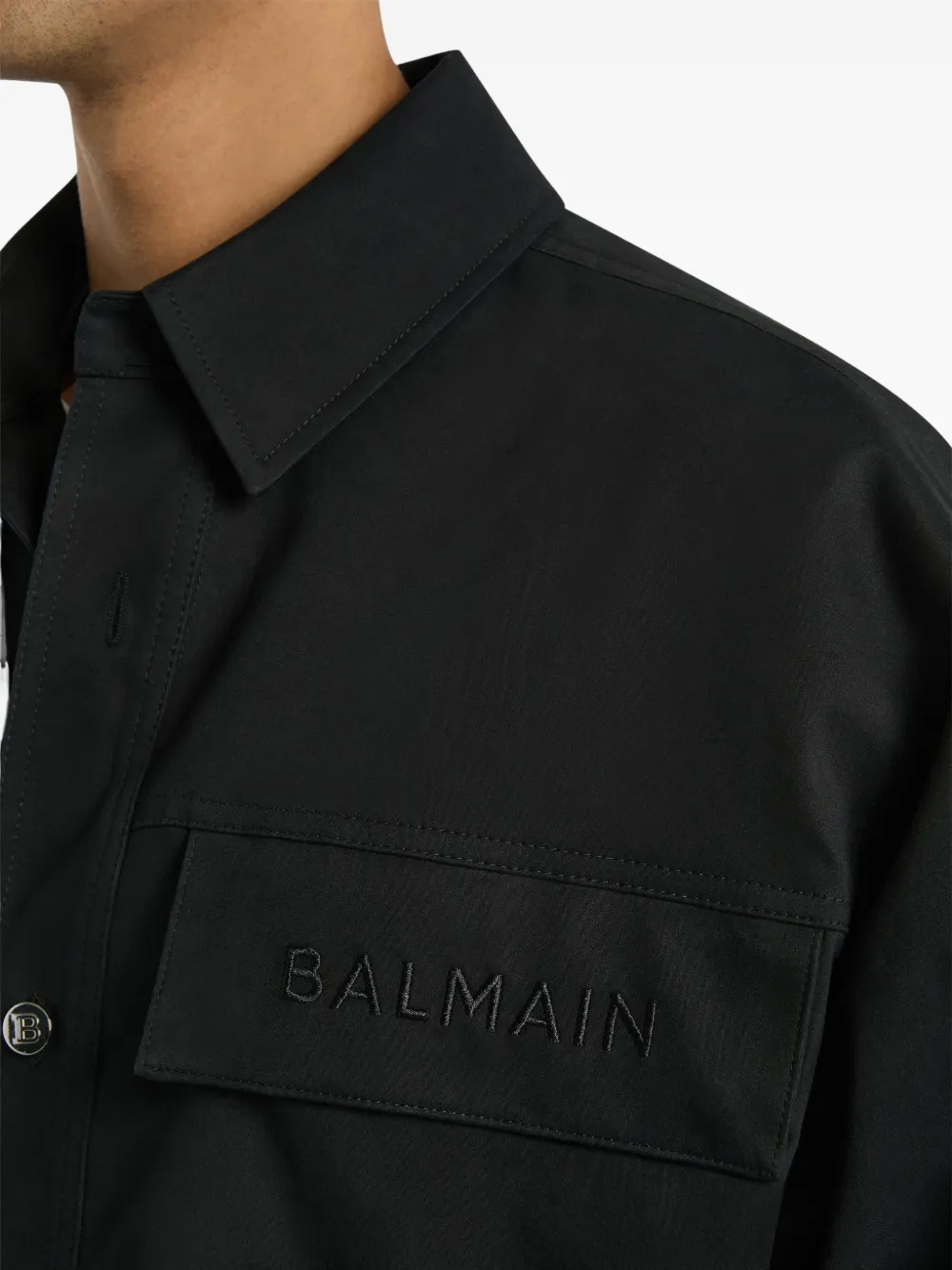 Balmain Windjack Zwart