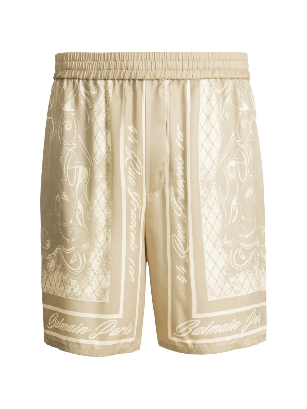 Balmain printed Foulard pyjama shorts - Nude