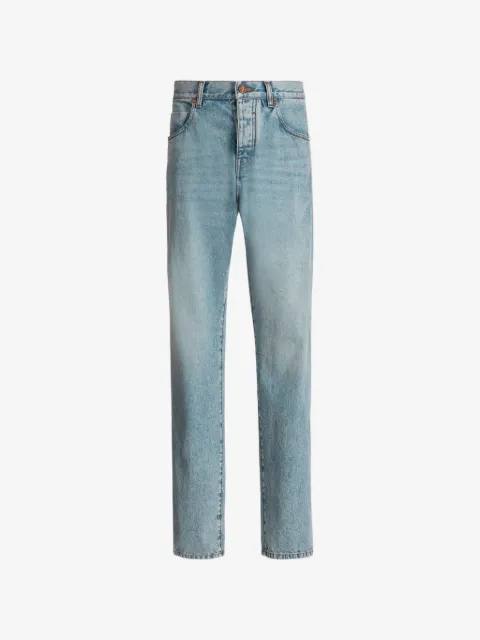 Balmain jeans ample en denim bleu clair