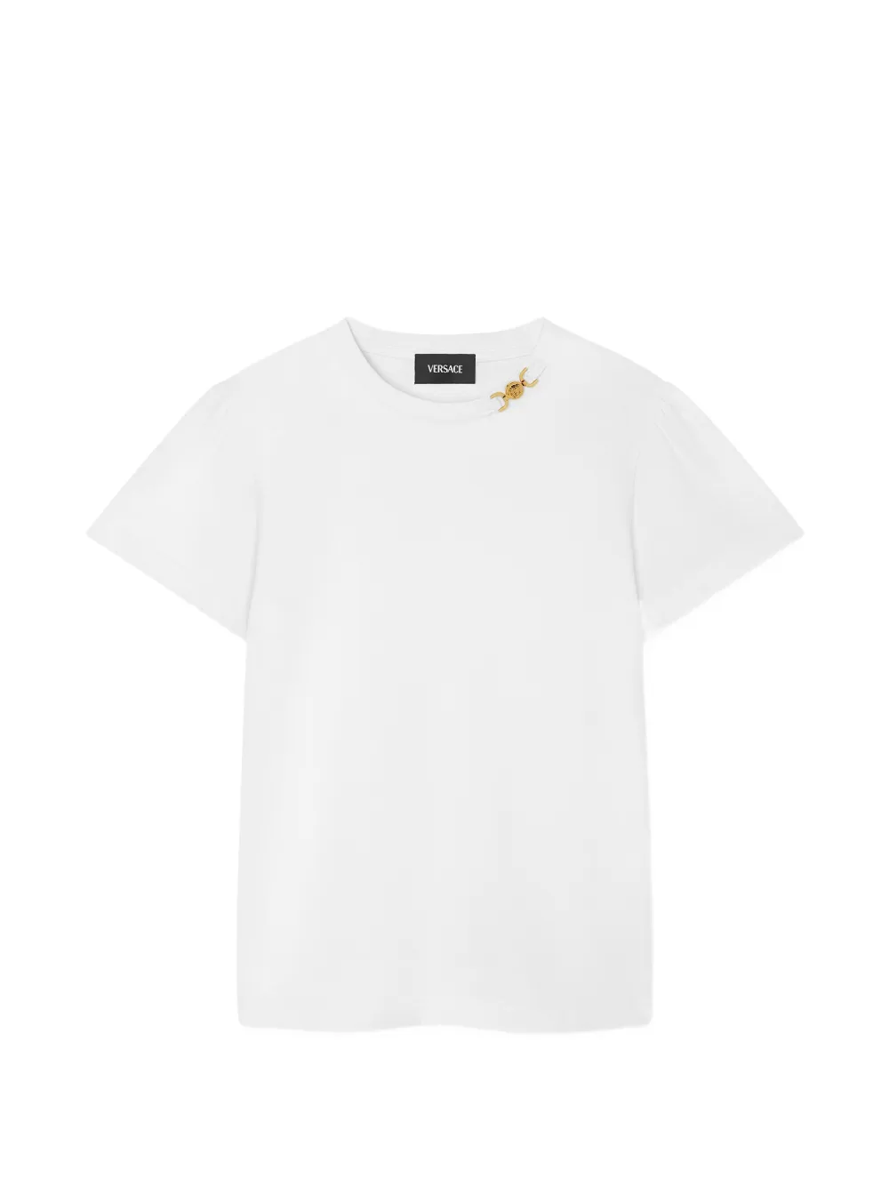 Versace Kids cotton-jersey T-Shirt - Bianco