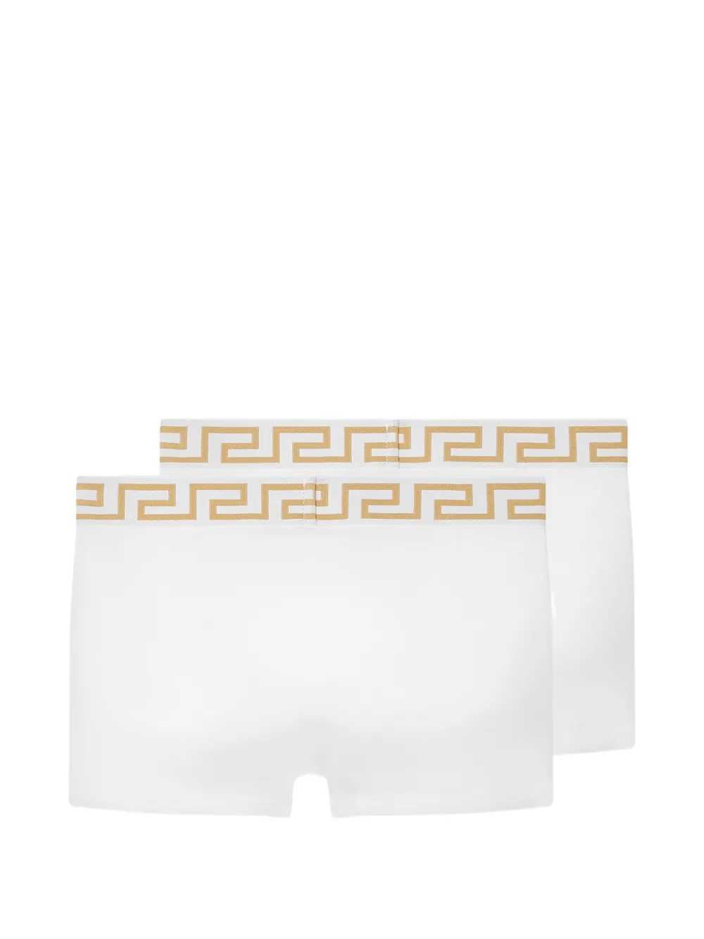 Versace Kids Jacquard katoen-jersey slips (set van 2) Wit