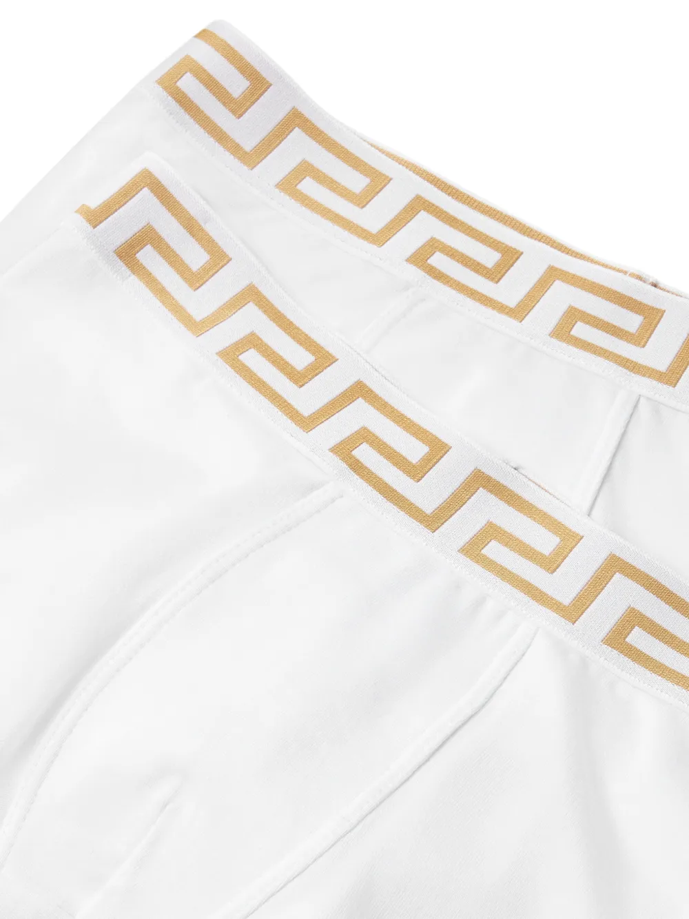 Versace Kids Jacquard katoen-jersey slips (set van 2) Wit