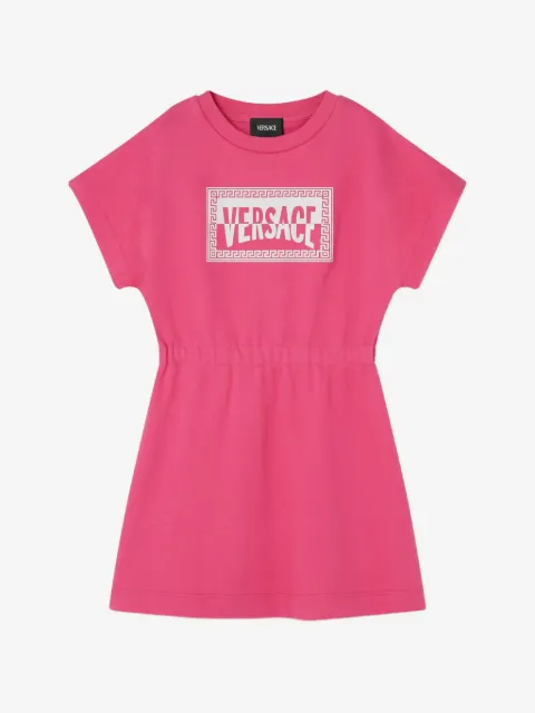 Versace Kids printed cotton-jersey sweatshirt dress