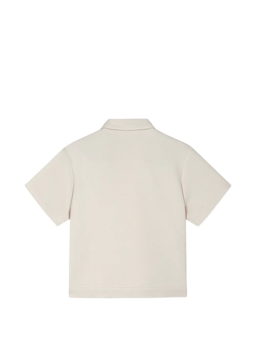 Versace Kids Shirt met print en Milano-stiksel Beige
