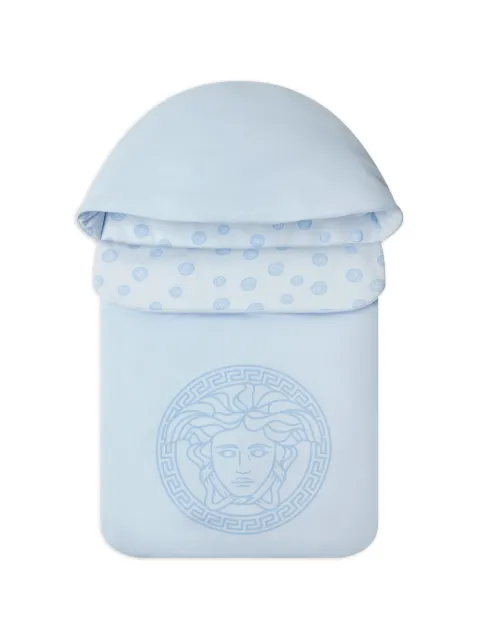 Versace Kids стеганый конверт из хлопка с принтом