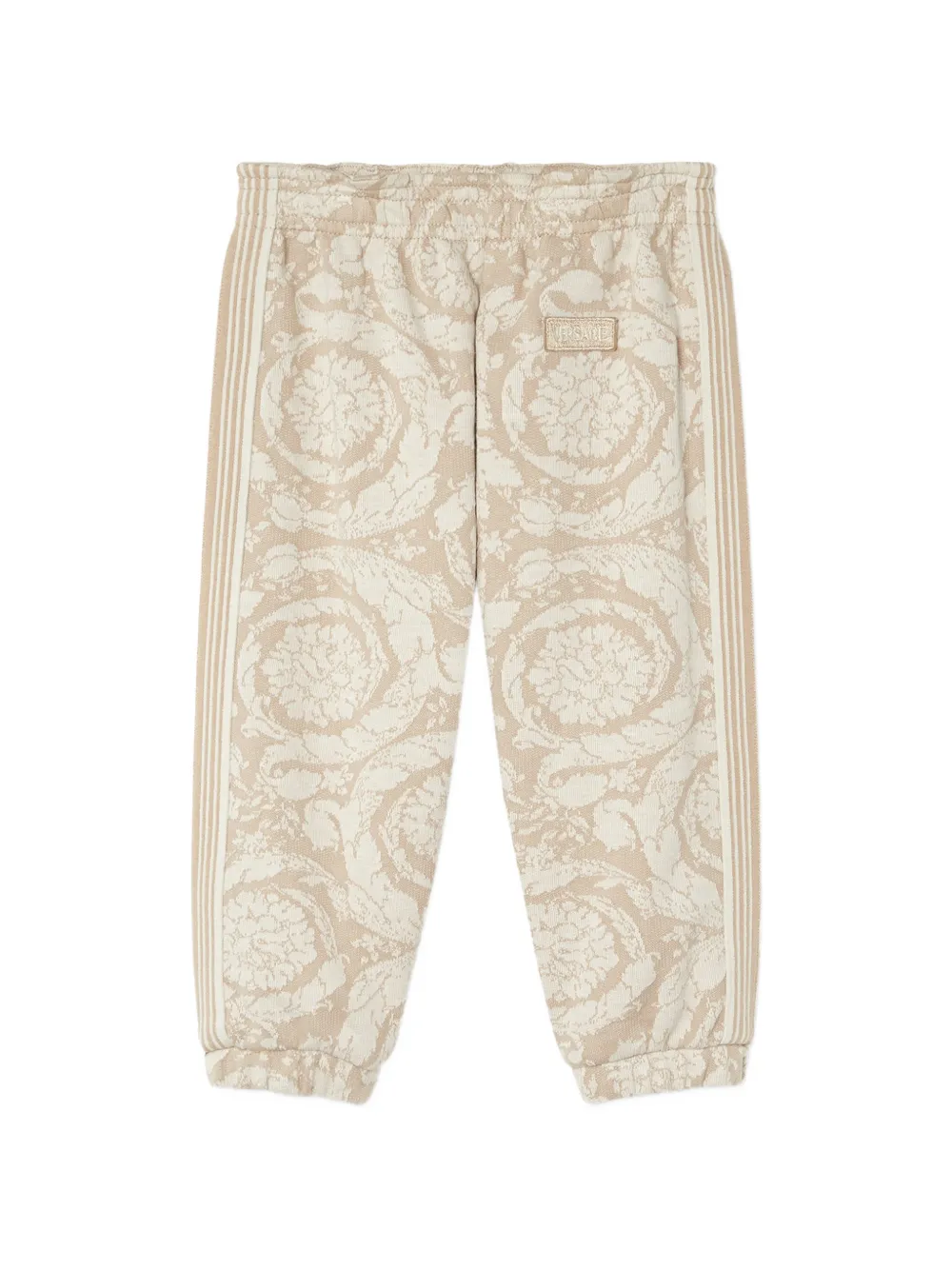 Versace Kids jacquard cotton-jersey sweatpants - Toni neutri
