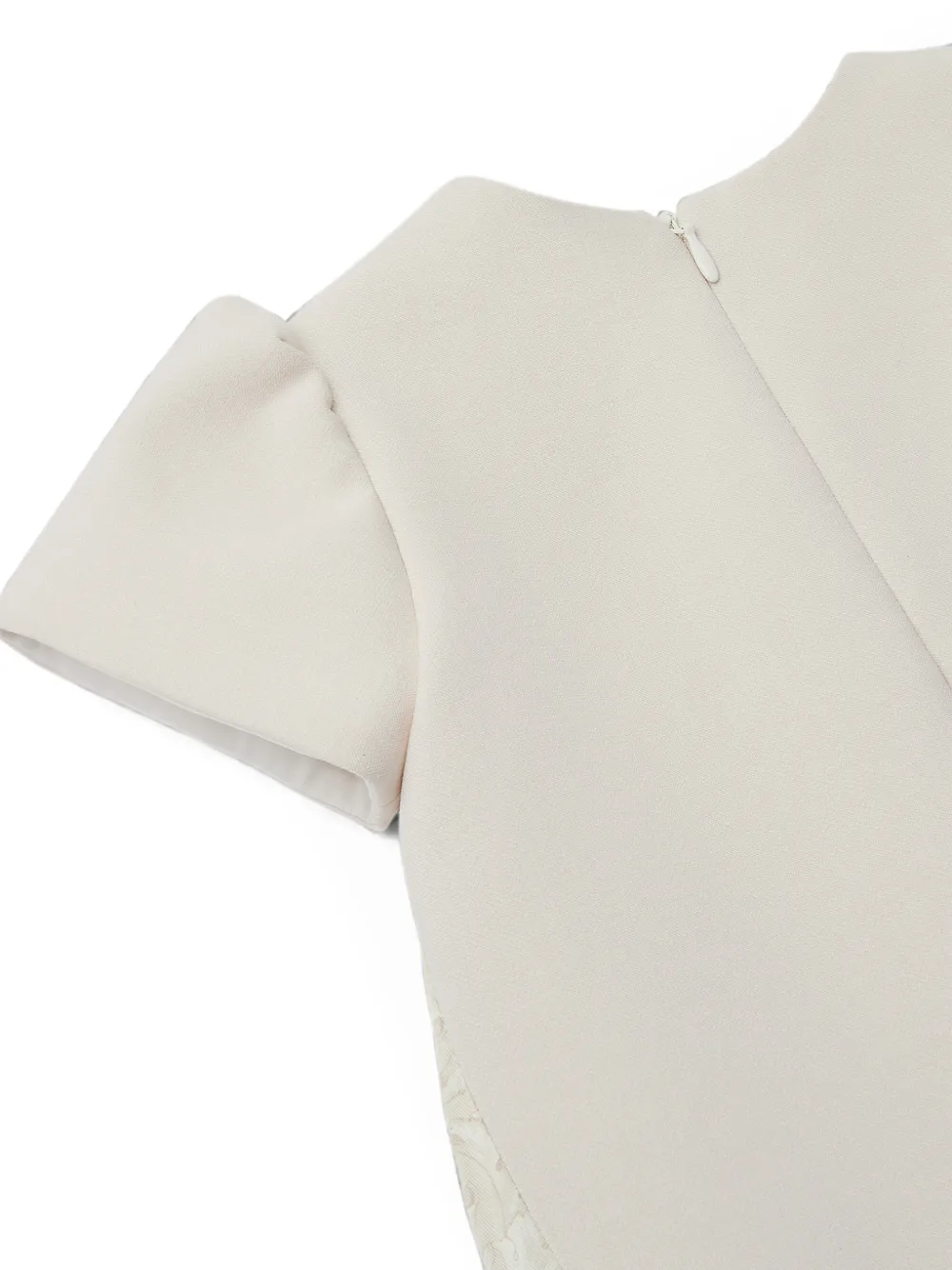 Versace Kids Jurk met print en Milano-stiksel Beige