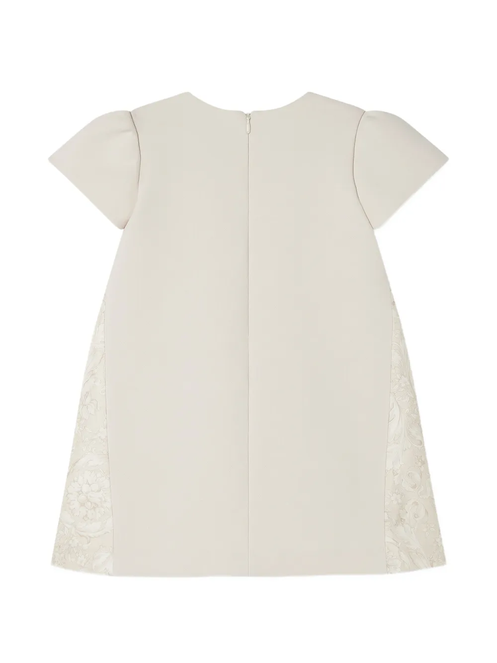 Versace Kids Jurk met print en Milano-stiksel Beige