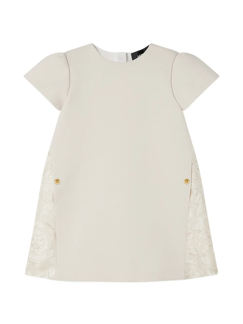 Versace Kids printed Milano-stitch dress - Toni neutri