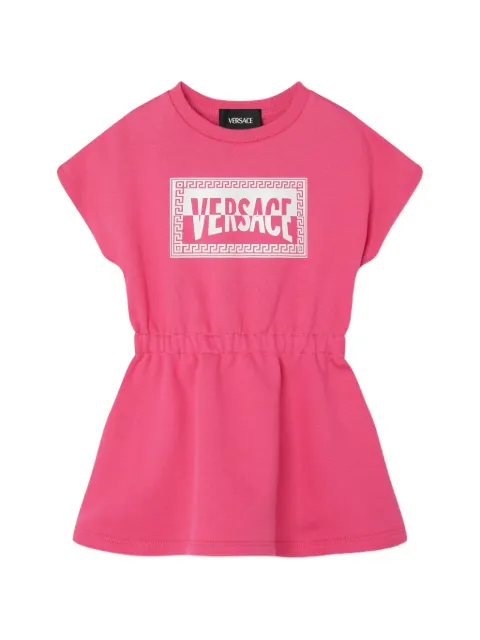 Versace Kids printed cotton-jersey sweatshirt dress