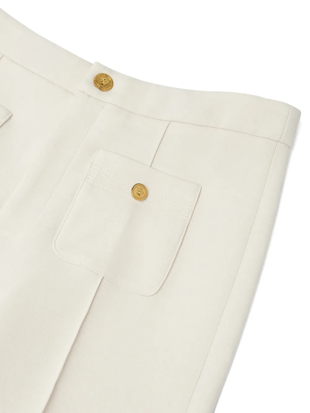 Versace Kids Broek met Milano-stiksel Wit