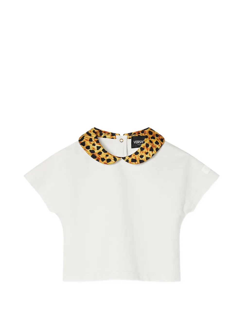 Versace Kids printed cotton-jersey T-shirt - Bianco