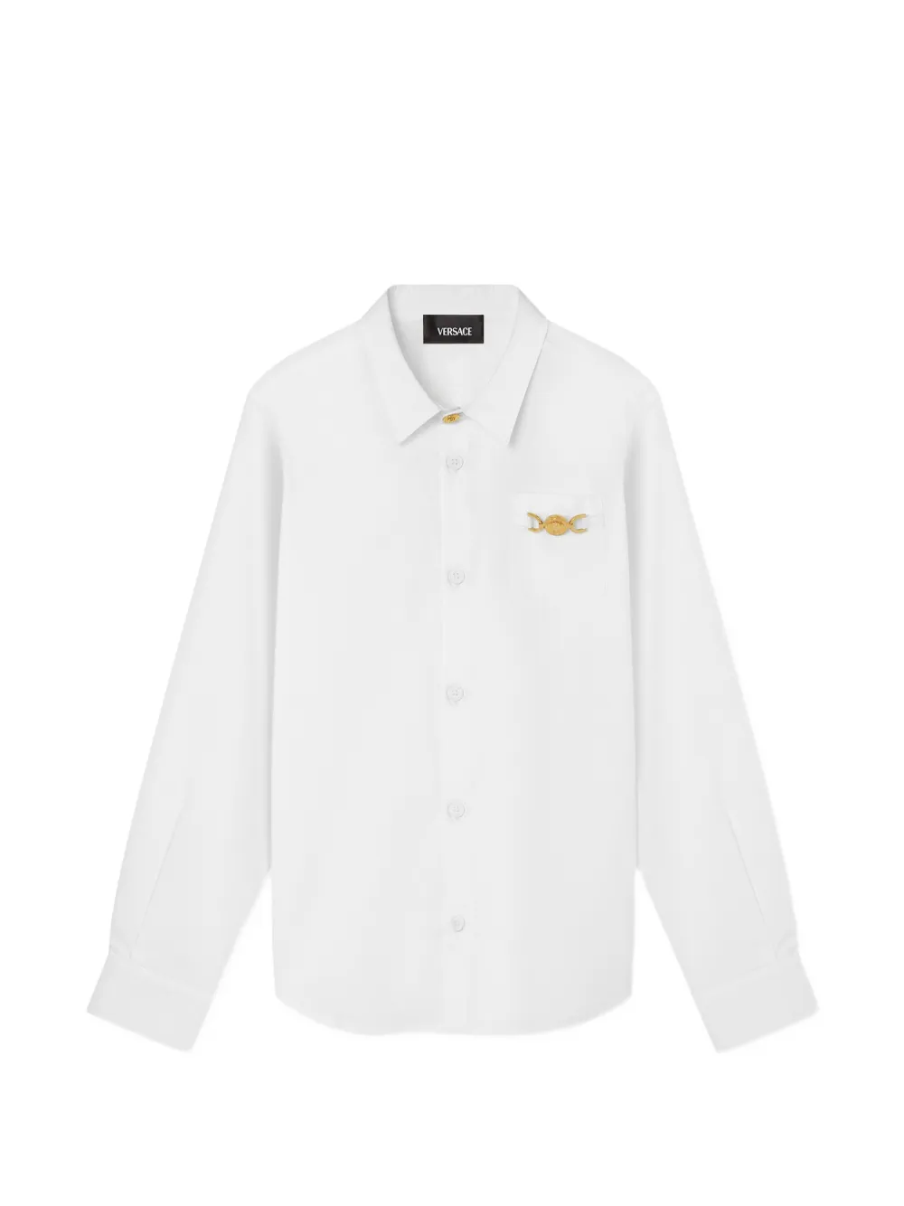 Versace Kids cotton-poplin shirt - White