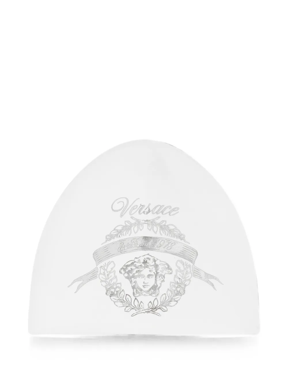 Versace Kids printed cotton-jersey cap - Bianco