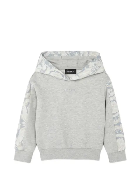 Versace Kids sudadera con capucha y estampado