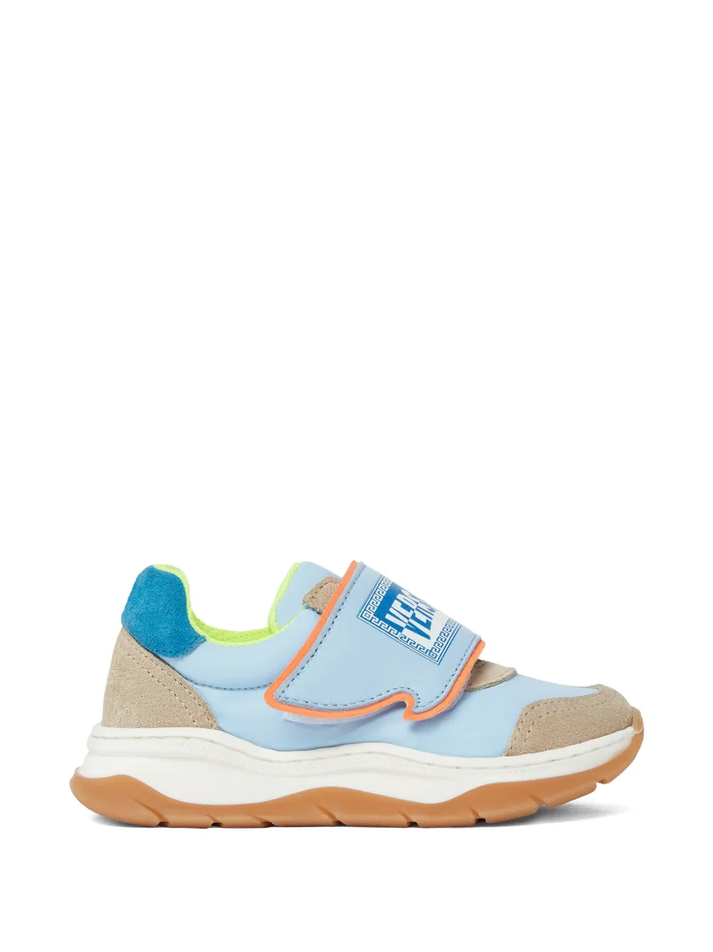 Versace Kids Sneakers met print Blauw