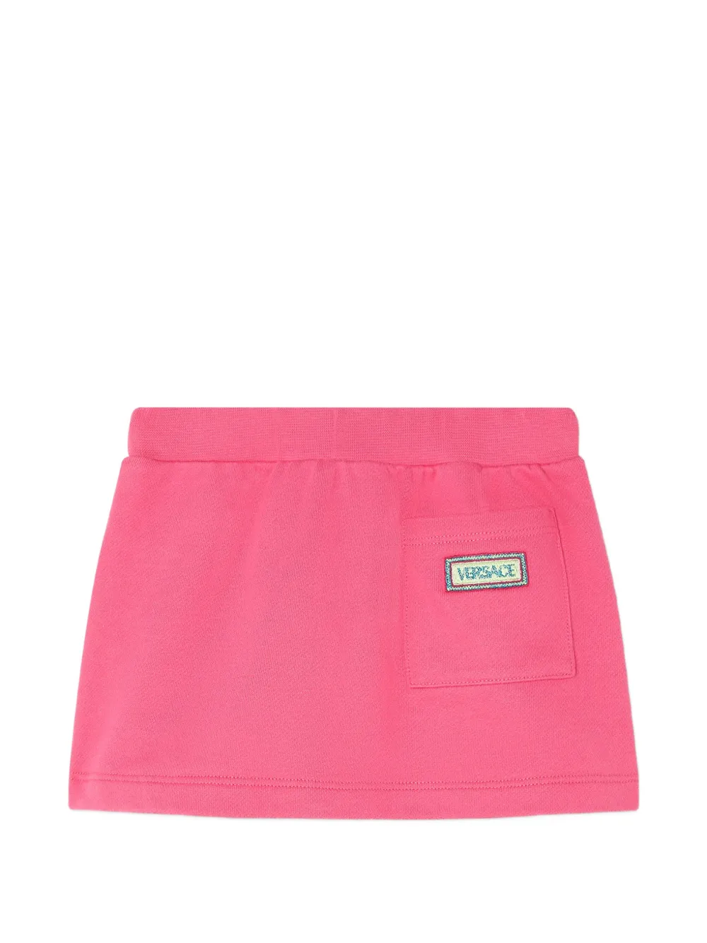 Versace Kids Katoenen jersey rok met borduurwerk Roze