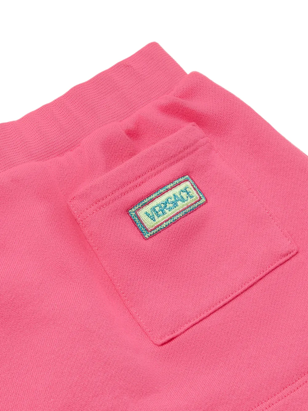 Versace Kids Katoenen jersey rok met borduurwerk Roze