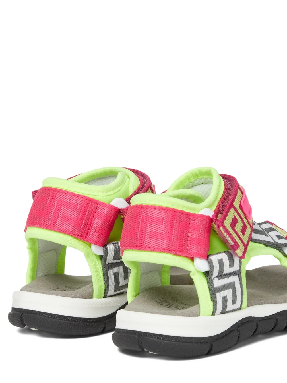 Versace Kids Trigreca nylon sandalen Roze