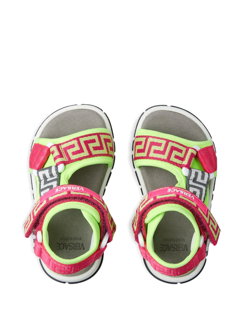 Versace Kids Trigreca nylon sandalen Roze
