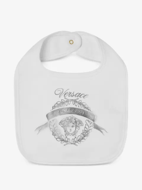 Versace Kids printed cotton-jersey bib