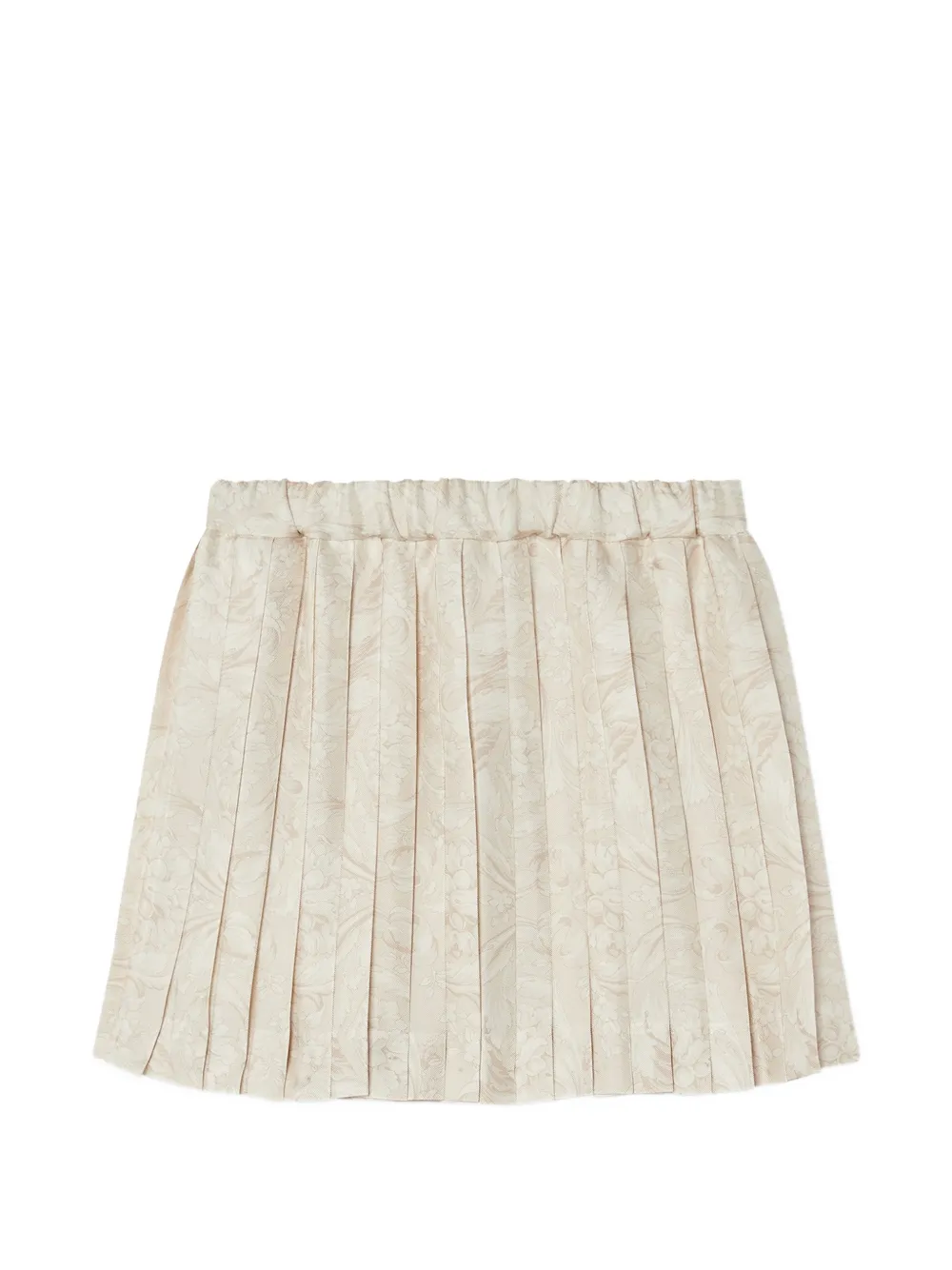 Versace Kids Plooirok met print Beige