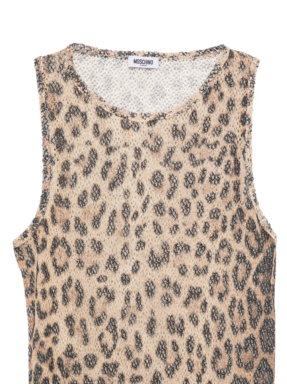 Moschino Midi-jurk met luipaardprint Beige