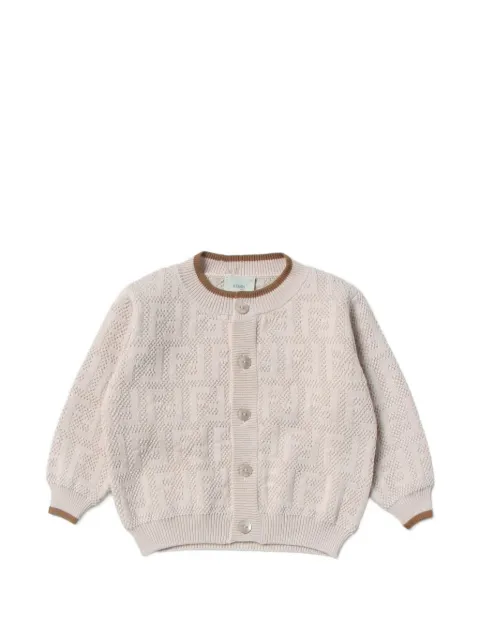 Fendi Kids FF motif cardigan
