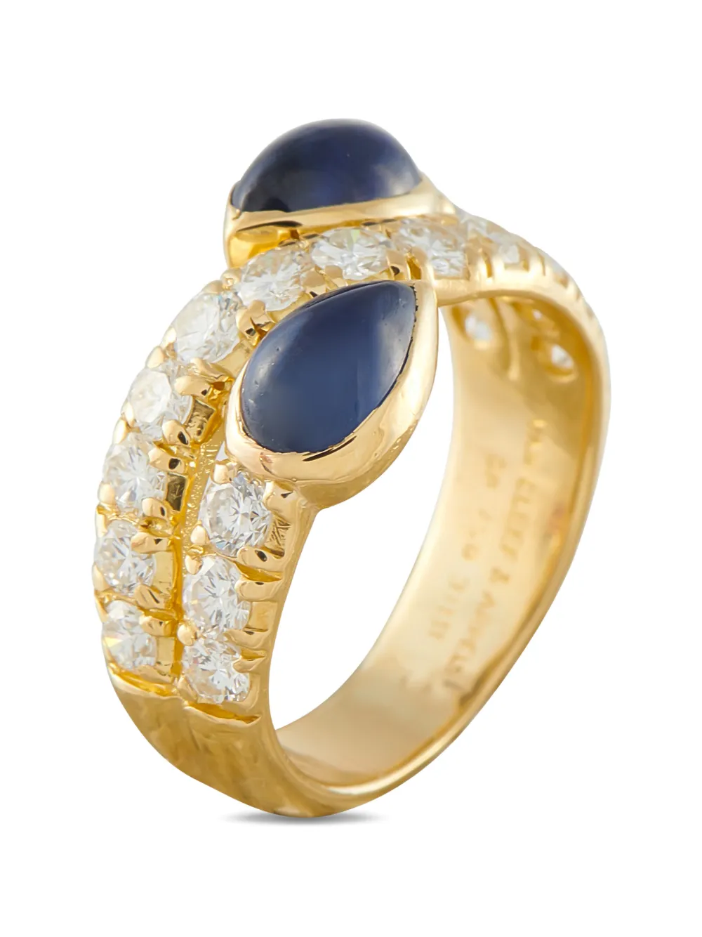 Van Cleef & Arpels sapphire and diamond 18K yellow gold ring - Oro