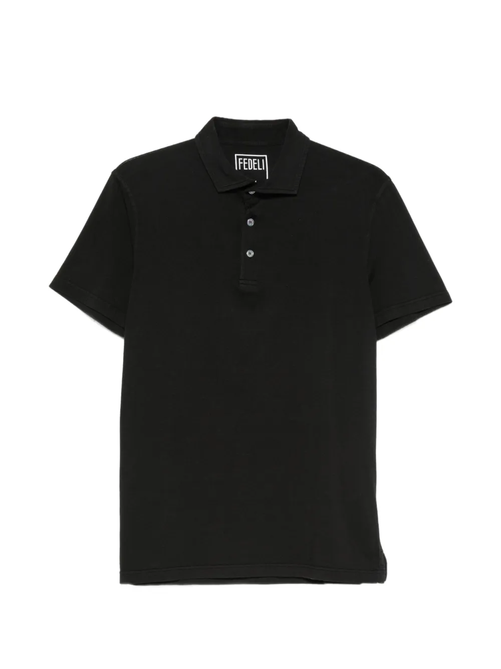 Fedeli short-sleeve polo shirt - Nero