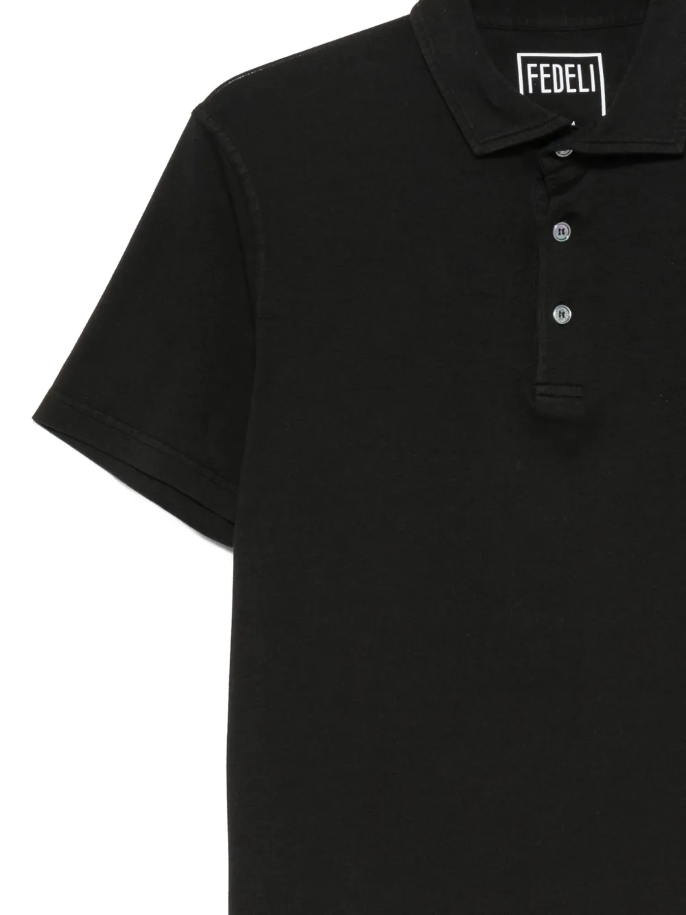 Fedeli Poloshirt met korte mouwen Zwart