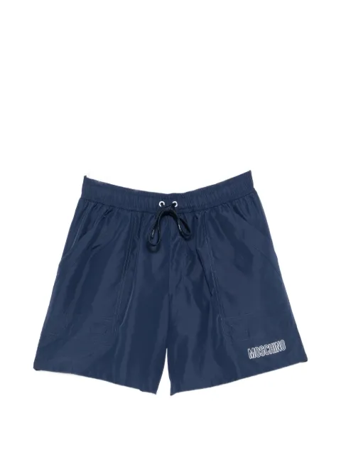 Moschino logo-print drawstring swim shorts