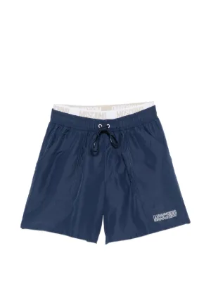 Moncler Drawstring Piping Swim Shorts | Blue | FARFETCH
