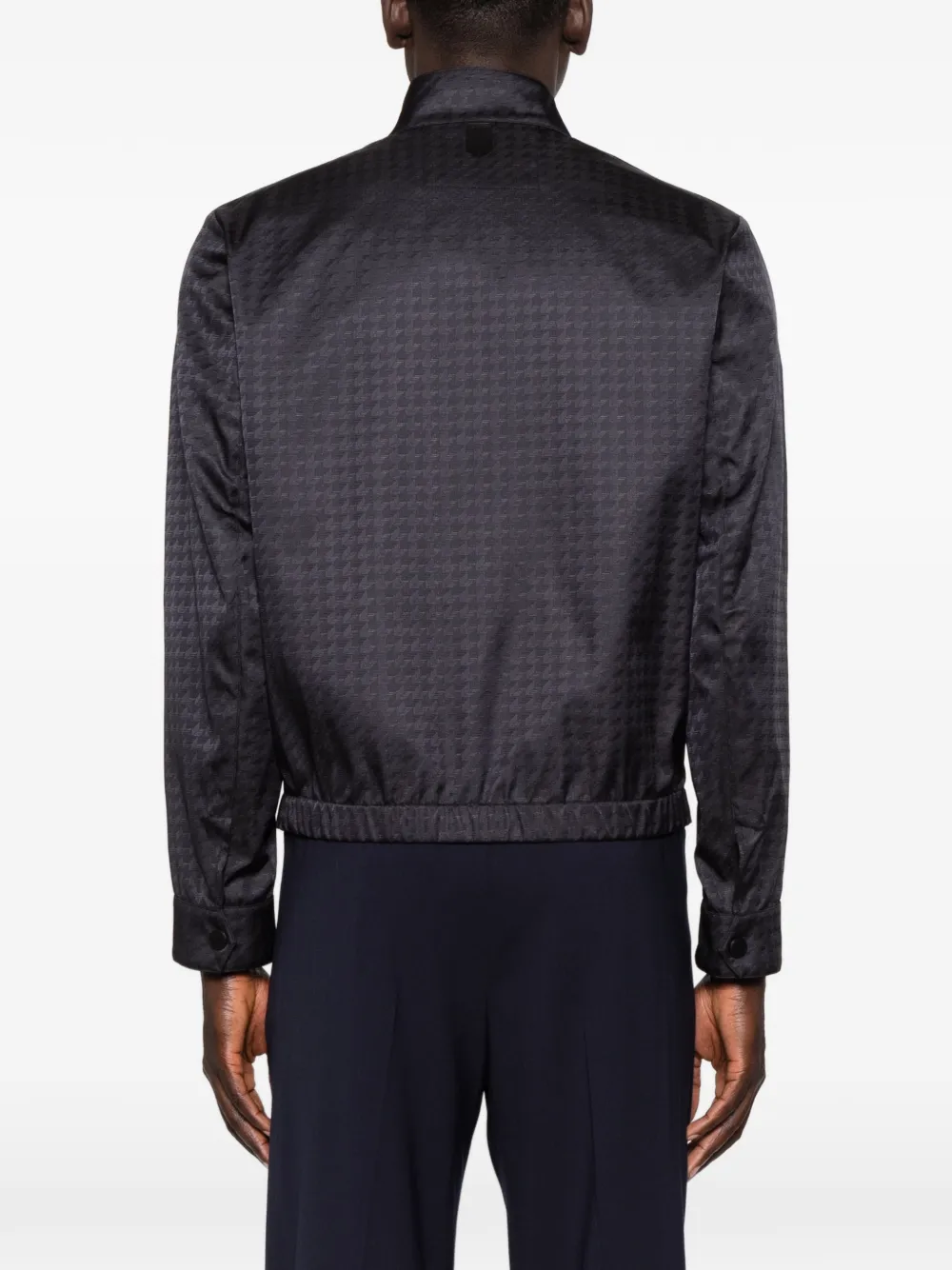 Canali Jack met lange mouwen en rits Blauw