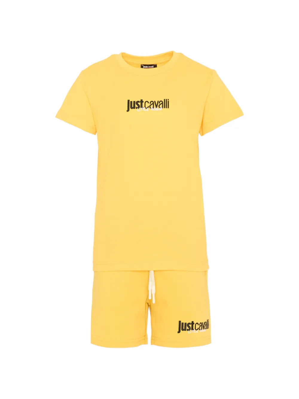 Just Cavalli Kids logo-print tracksuit - Giallo
