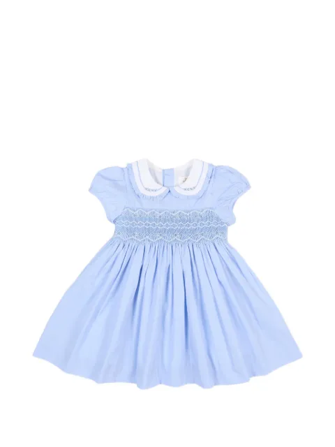 KIDIWI smocked peter pan-collar dress
