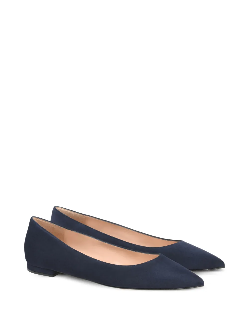 Gianvito Rossi Gianvito pointed-toe ballet flats Blauw