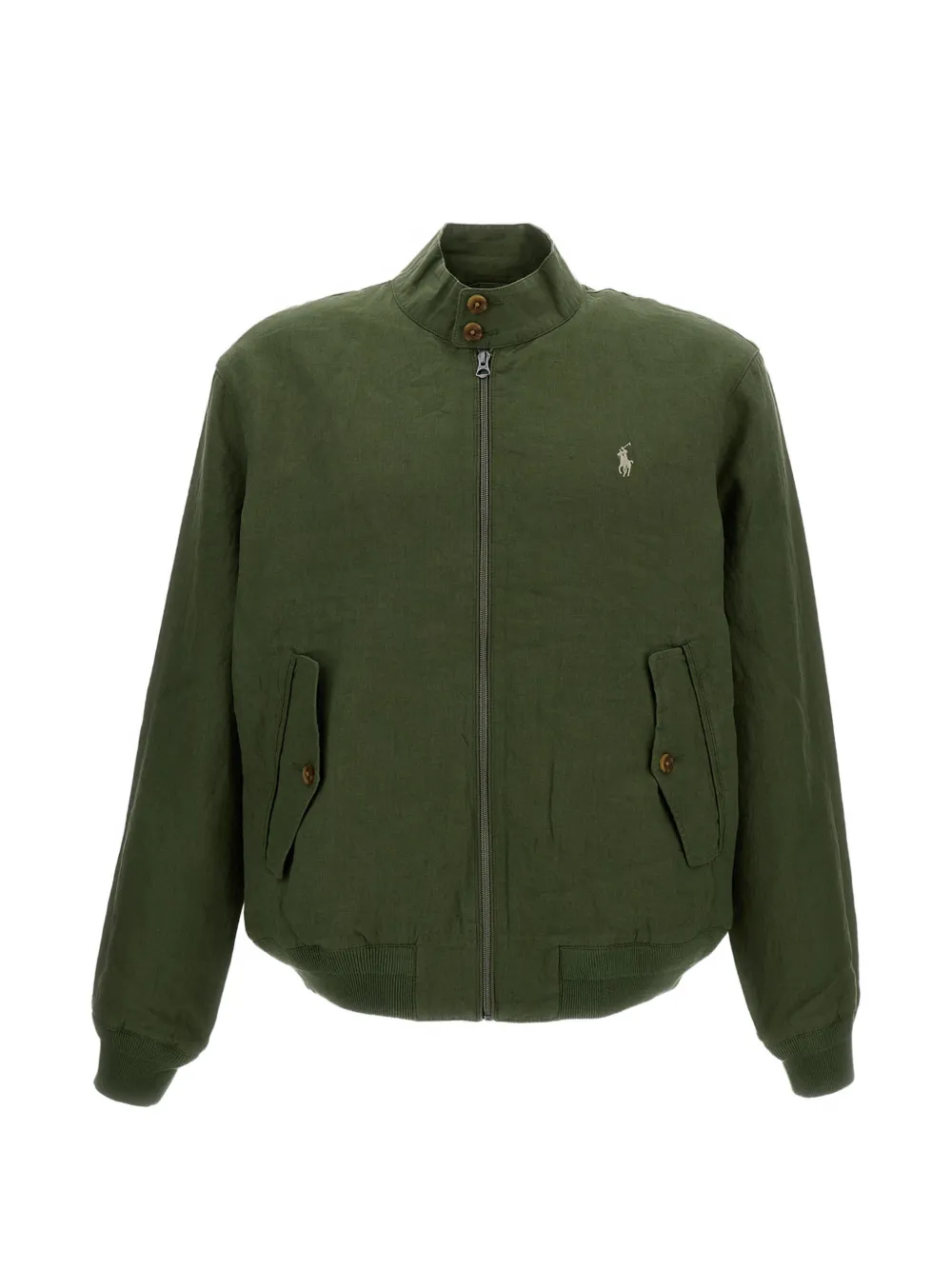Polo Ralph Lauren Bedford zip-up linen jacket - Grün