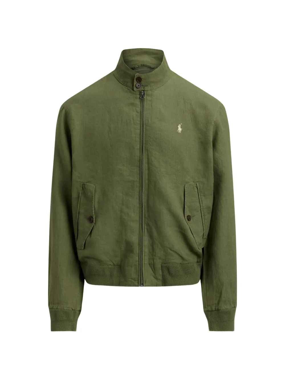 Polo Ralph Lauren Bedford zip-up linen jacket - Grün
