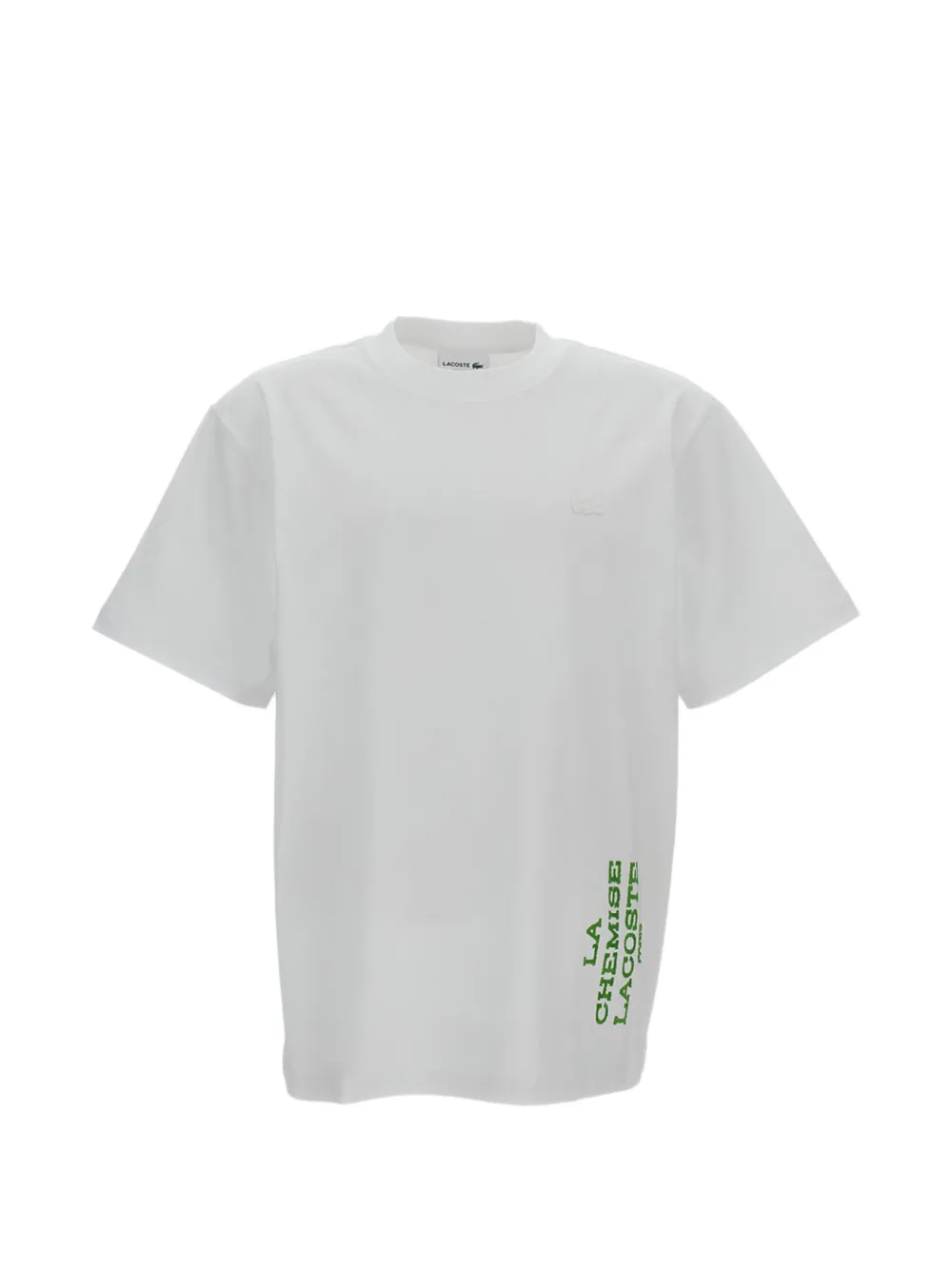 Lacoste graphic-print cotton T-shirt - Bianco